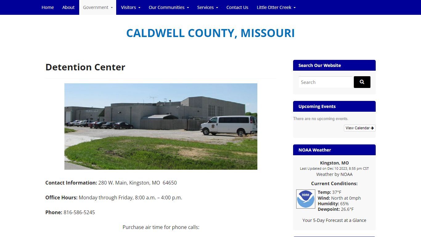 Detention Center - CALDWELL COUNTY, MISSOURI